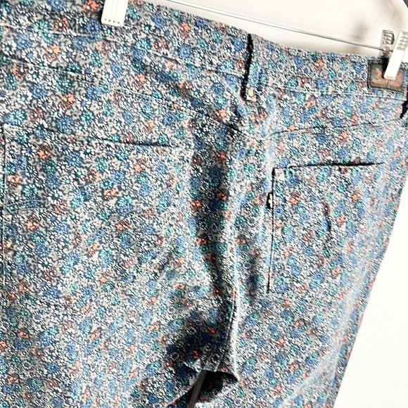 LEVI’S |💐 Floral Print Mid-Rise Cropped Skinny Jeans - Picture 6 of 8